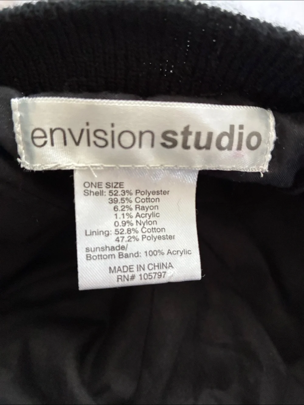 Envision Studio Black/White Knit Hat